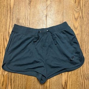 blue sweatshorts by nike